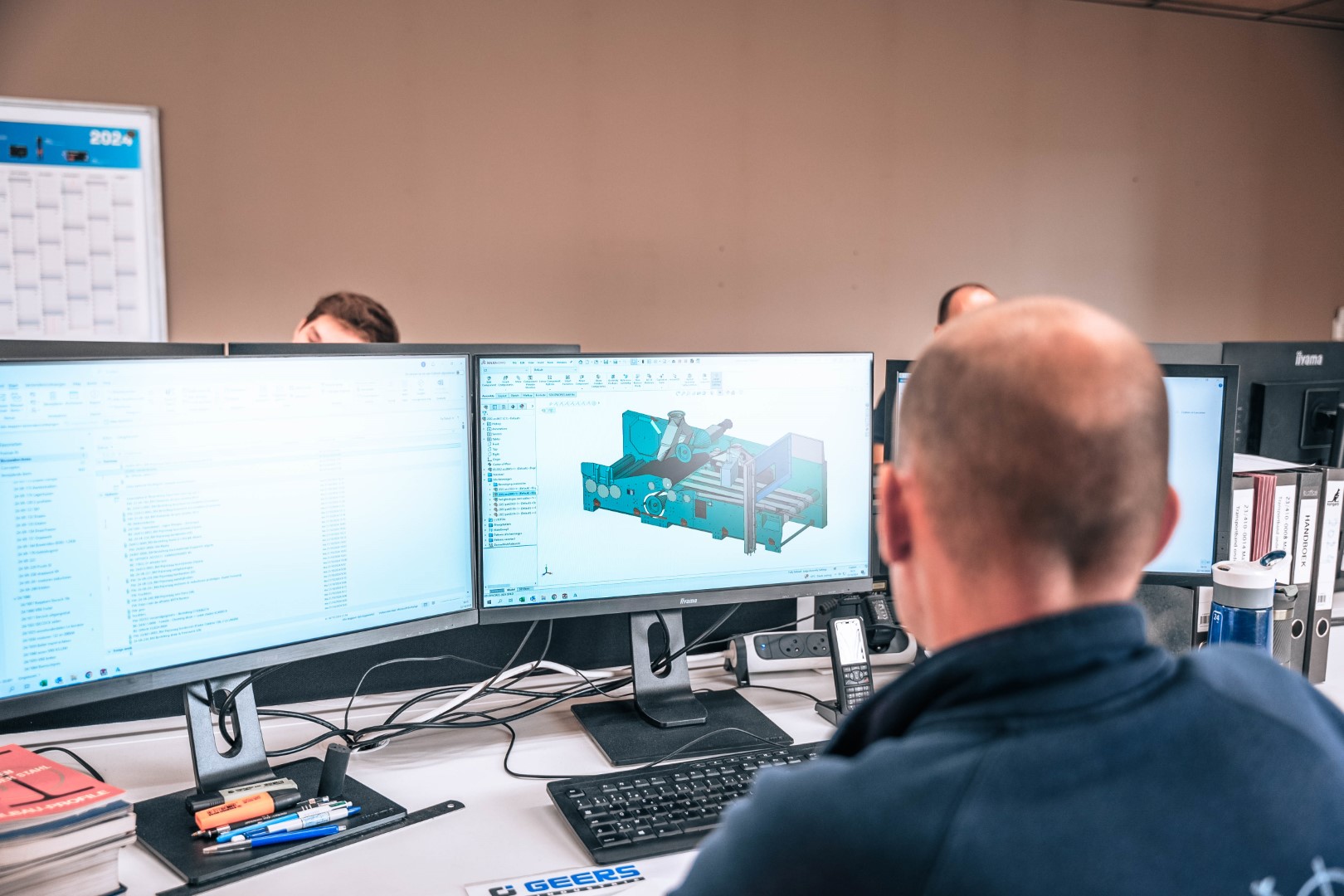 3D ontwerp en technische planning van Vanhauwaert machines en installaties